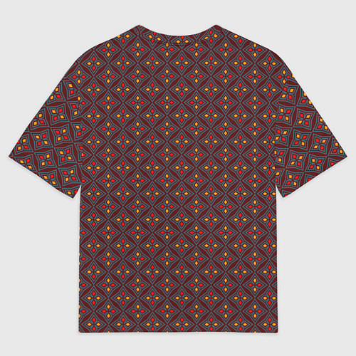 Женская футболка оверсайз Церковный витраж / 3D-принт – фото 2