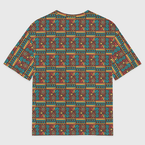 Женская футболка оверсайз Солнце джунглей / 3D-принт – фото 2