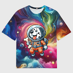 Футболка оверсайз женская Funny dalmatian puppy - ai art, цвет: 3D-принт