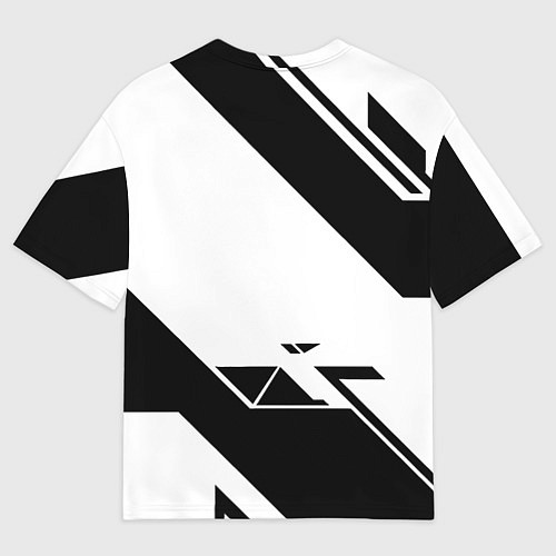 Женская футболка оверсайз Farcry6 геометрия полосы / 3D-принт – фото 2