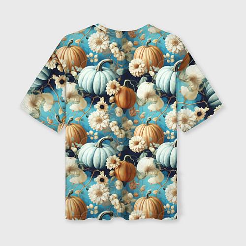 Женская футболка оверсайз Маленькие тыковки / 3D-принт – фото 2
