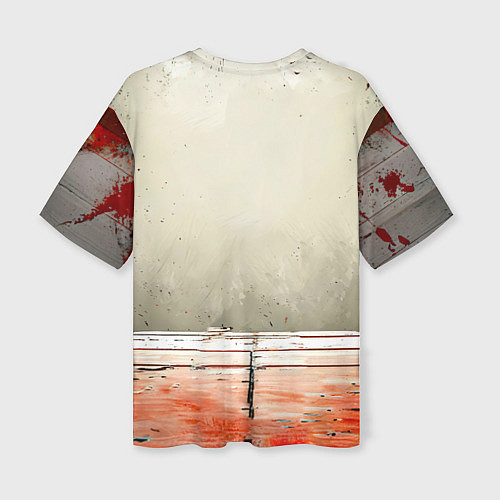 Женская футболка оверсайз Боец боевых искусств / 3D-принт – фото 2