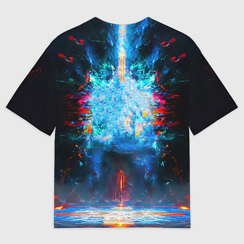 Женская футболка оверсайз Крав-мага боец / 3D-принт – фото 2