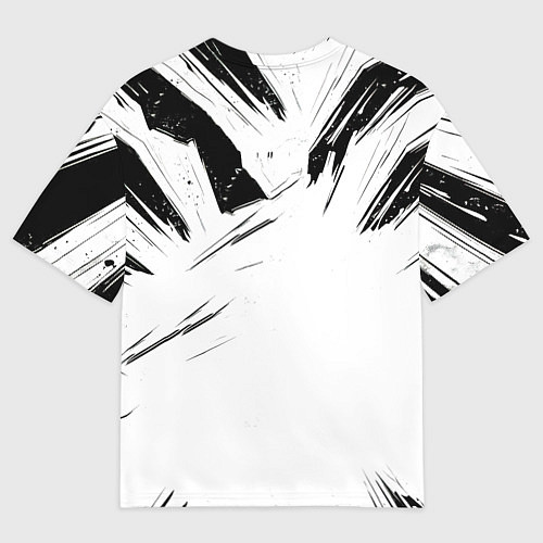 Женская футболка оверсайз Мощный реслер / 3D-принт – фото 2