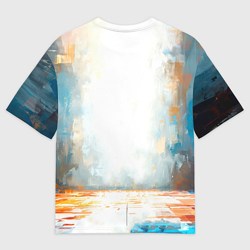 Женская футболка оверсайз Дзюдоист / 3D-принт – фото 2