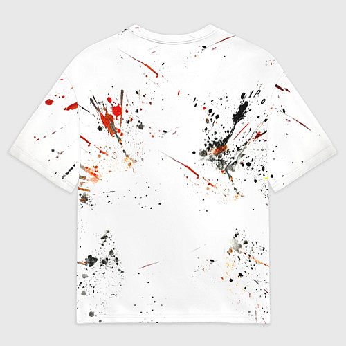 Женская футболка оверсайз Мухаммед Али на белом / 3D-принт – фото 2