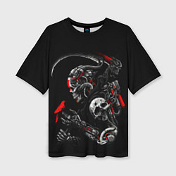 Футболка оверсайз женская Ронин самурай киборг, цвет: 3D-принт