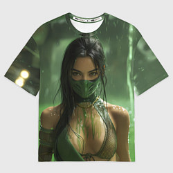 Футболка оверсайз женская Джейд в кислоте Mortal Kombat, цвет: 3D-принт