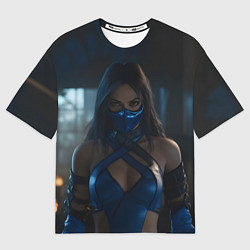 Женская футболка оверсайз Китана в маске