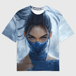 Футболка оверсайз женская Китана - взгляд в цель, цвет: 3D-принт