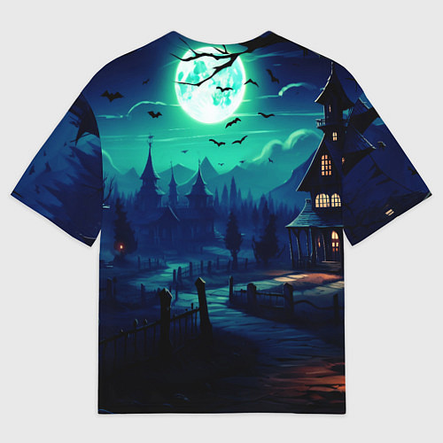 Женская футболка оверсайз Day of the Dead - Хэллоуин / 3D-принт – фото 2