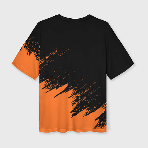 Женская футболка оверсайз Оранжевый КТМ / 3D-принт – фото 2