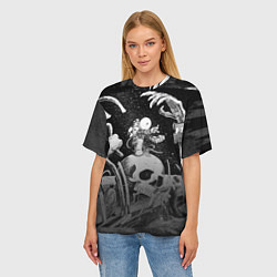 Футболка оверсайз женская Космическая фантастика, цвет: 3D-принт — фото 2