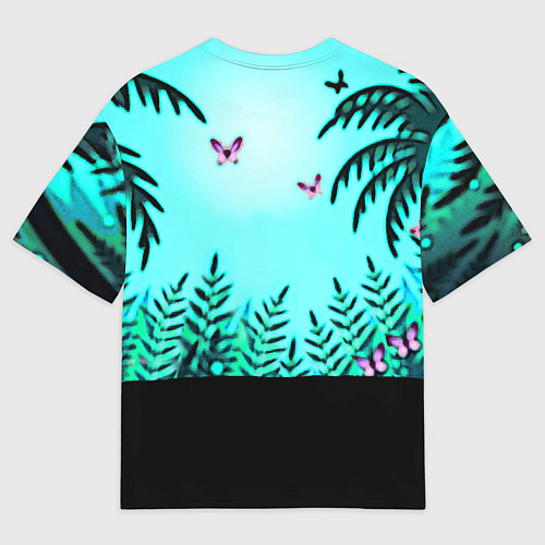 Женская футболка оверсайз Мама самая любимая / 3D-принт – фото 2