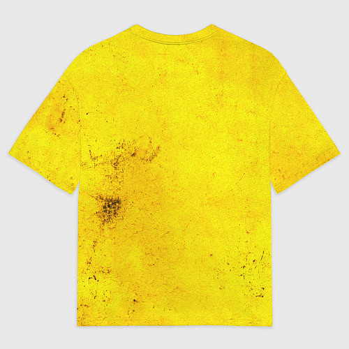 Женская футболка оверсайз Фитоняшка на желтом / 3D-принт – фото 2