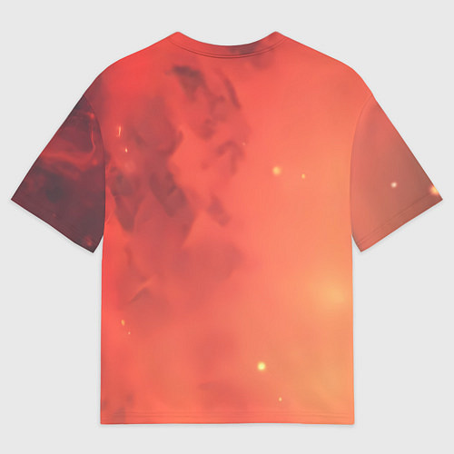 Женская футболка оверсайз Скафандр Чужого на девушке / 3D-принт – фото 2