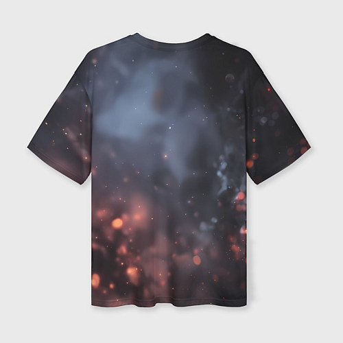 Женская футболка оверсайз Голова Чужого из космоса / 3D-принт – фото 2