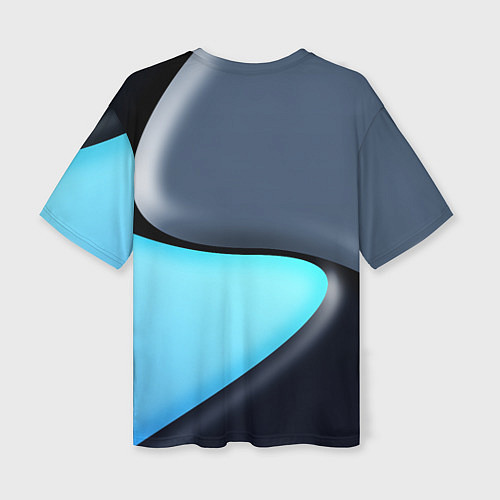 Женская футболка оверсайз Разноцветный / 3D-принт – фото 2