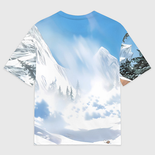 Женская футболка оверсайз Злой русский медведь / 3D-принт – фото 2