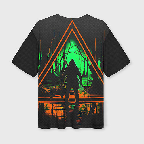 Женская футболка оверсайз Выживание в лесу / 3D-принт – фото 2