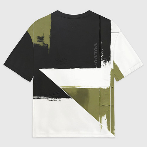 Женская футболка оверсайз Volvo логотип / 3D-принт – фото 2