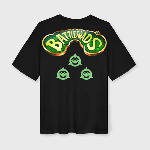 Женская футболка оверсайз Battletoads trio / 3D-принт – фото 2