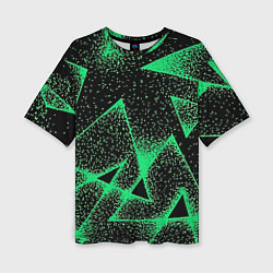 Футболка оверсайз женская A light green triangle with dots, цвет: 3D-принт