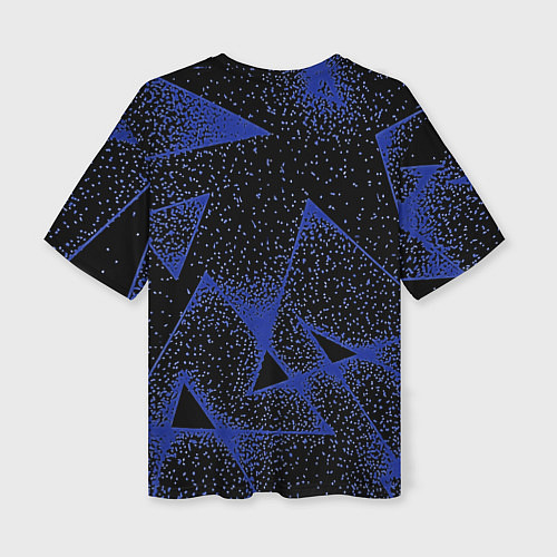Женская футболка оверсайз Triangles with dots / 3D-принт – фото 2