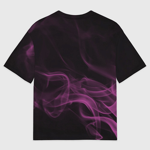 Женская футболка оверсайз Color smoke pink / 3D-принт – фото 2