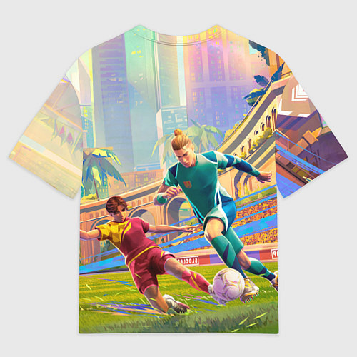 Женская футболка оверсайз Rematch pro edition / 3D-принт – фото 2