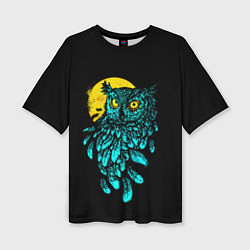 Футболка оверсайз женская Night owl, цвет: 3D-принт