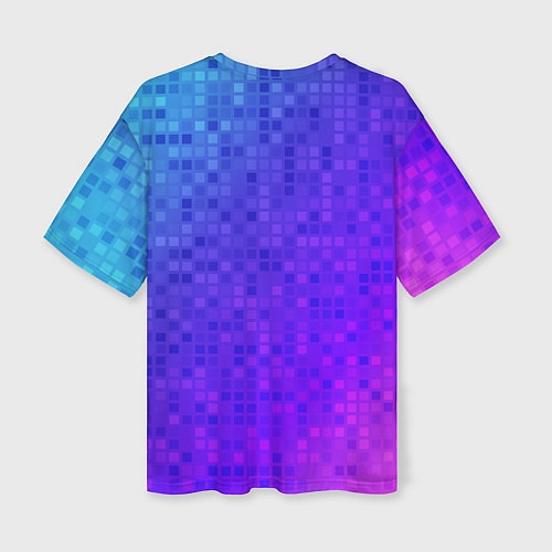 Женская футболка оверсайз Пингвин с фотоаппаратом / 3D-принт – фото 2