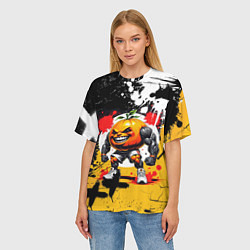 Футболка оверсайз женская Итальянские мемы Udin Din Din Dun, цвет: 3D-принт — фото 2