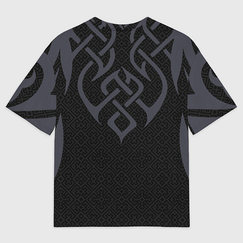 Женская футболка оверсайз Медведь воин в щите / 3D-принт – фото 2