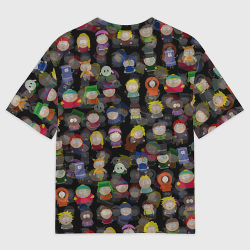 Женская футболка оверсайз Южный парк лого и Картман / 3D-принт – фото 2