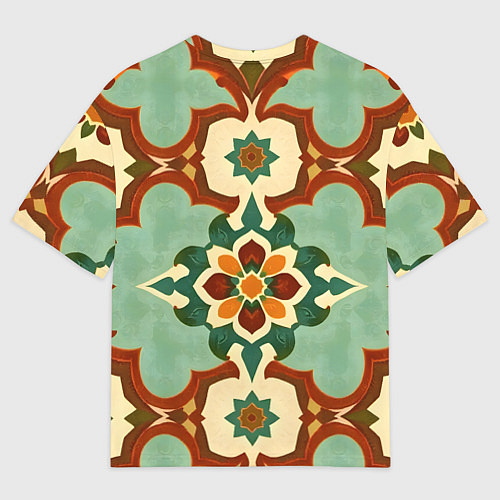 Женская футболка оверсайз Персидские узоры / 3D-принт – фото 2