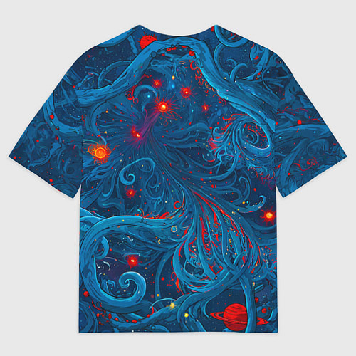 Женская футболка оверсайз Контакт с хаосом / 3D-принт – фото 2