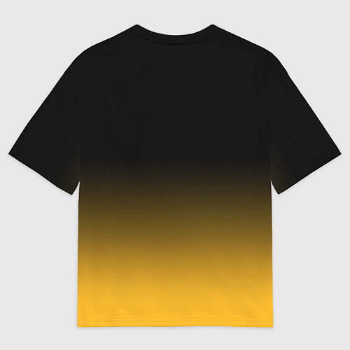 Женская футболка оверсайз Бостон Брюинз - градиент / 3D-принт – фото 2