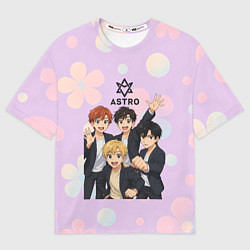 Футболка оверсайз женская Astro anime, цвет: 3D-принт
