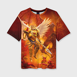 Футболка оверсайз женская Кот примарх, цвет: 3D-принт