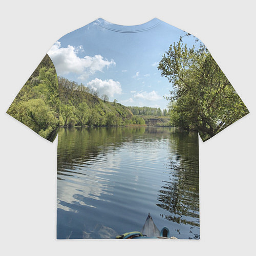 Женская футболка оверсайз Сплав по Красивой Мече / 3D-принт – фото 2