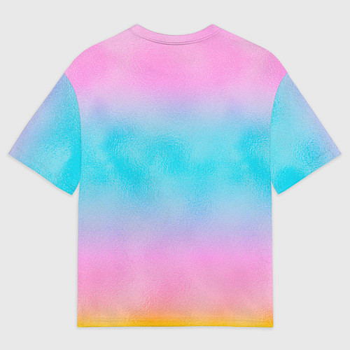 Женская футболка оверсайз Билли Айлиш с цветочным венком на голове / 3D-принт – фото 2