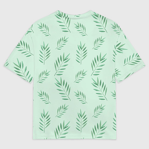 Женская футболка оверсайз Билли Айлиш рамка мандала / 3D-принт – фото 2