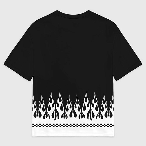 Женская футболка оверсайз Dead black - Bones / 3D-принт – фото 2