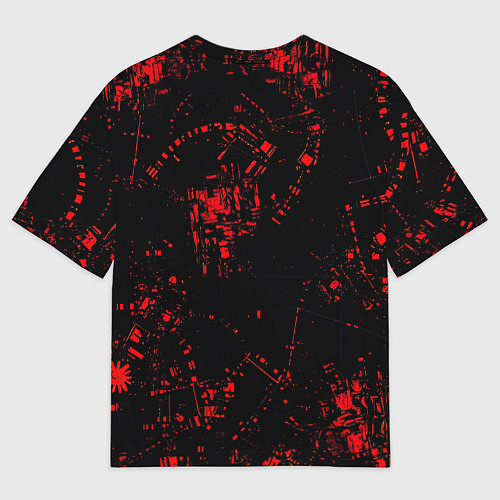 Женская футболка оверсайз Кибернетический Они / 3D-принт – фото 2