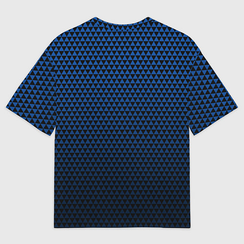 Женская футболка оверсайз Вашингтон Кэпиталз - синий градиент / 3D-принт – фото 2