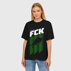 Футболка оверсайз женская FC Krasnodar, цвет: 3D-принт — фото 2