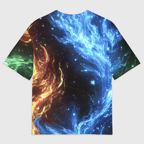 Женская футболка оверсайз Bones депрессивный стиль / 3D-принт – фото 2