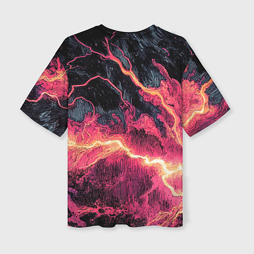 Женская футболка оверсайз Bones в мантии со звездами / 3D-принт – фото 2