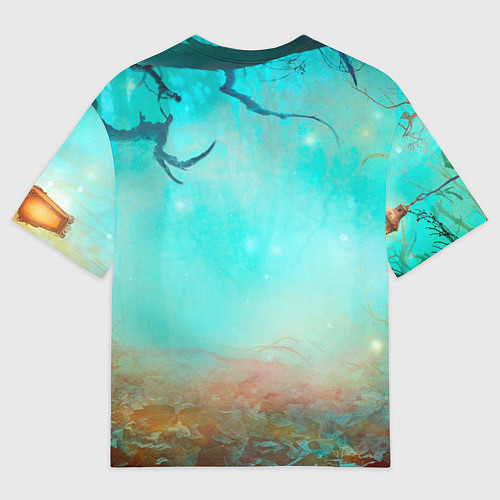 Женская футболка оверсайз Bones держит бензопилу / 3D-принт – фото 2